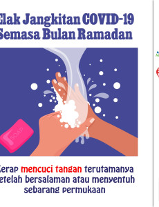 Elakkan Jangkitan COVID-19 Semasa Bulan Ramadan - Cuci Tangan